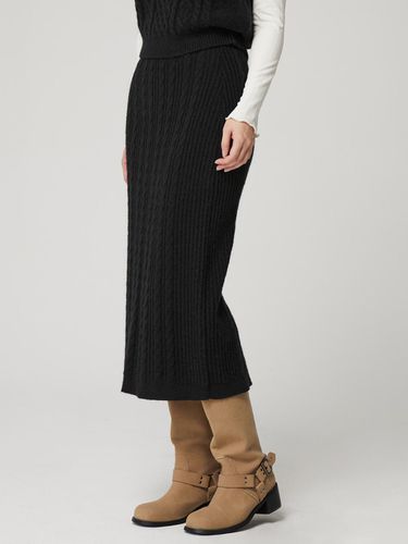 Cable knit skirt PQ4KS161 - PLASTIC ISLAND - Modalova