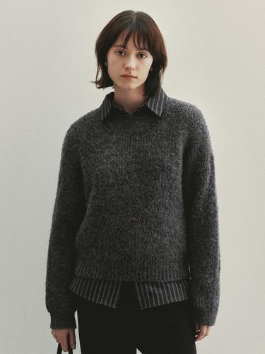 Regular Soft Wool Pullover (Charcoal) - Neev - Modalova