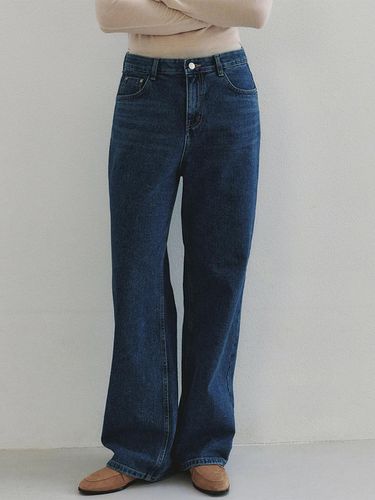 Straight Long Leg Denim Pants (Blue) - Neev - Modalova