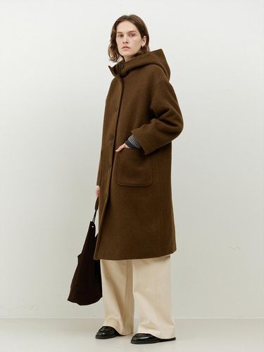 Hooded Coat (Brown) - THE RYE - Modalova