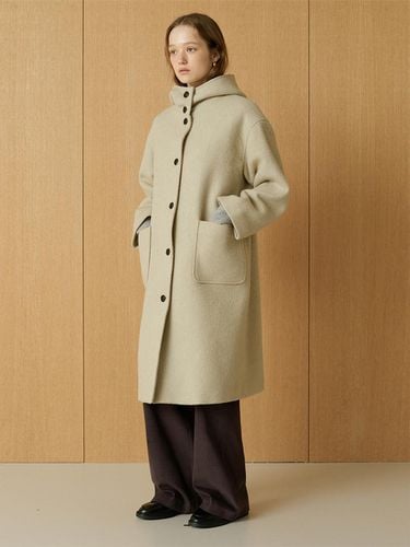 Hooded Coat (Beige) - THE RYE - Modalova