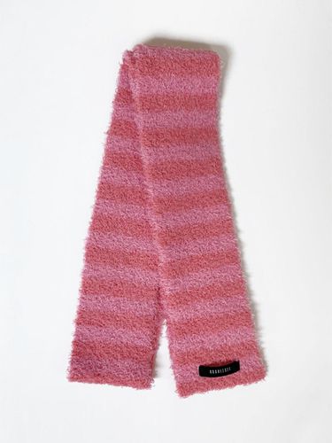 Hairy Stripe Knit muffler (Pink/Coral) - KOOKEESEE - Modalova