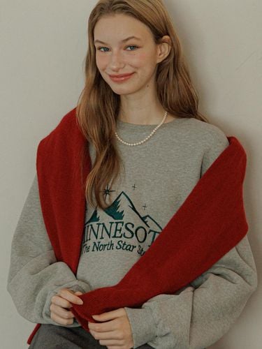 Mountain peach sweatshirt gray AD363 - EIGHT DAYS A WEEK - Modalova