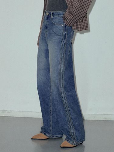 Track Line Denim Pants_CTD412 () - CITTA - Modalova