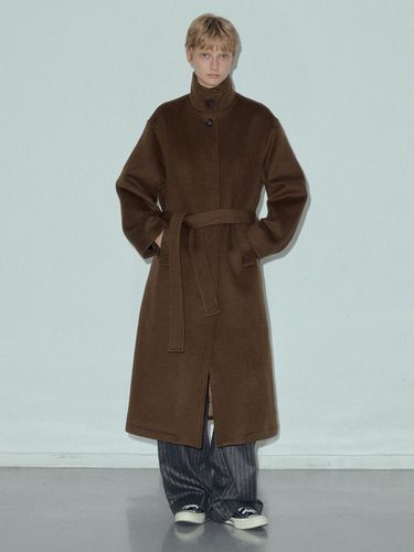 Wool High Neck Robe Long Coat_CTO126 (3color) - CITTA - Modalova