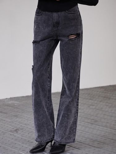 BLUE LABEL] Destroyed NON SPAN Denim Pants EQ3ODP - EGOIST - Modalova