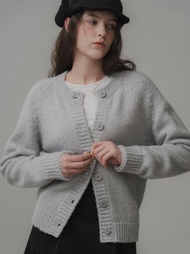 Suave knit cardigan (fog) - THE MITTEN - Modalova