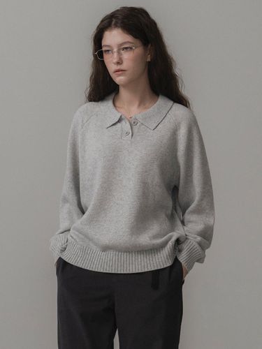 Daub button collar knit () - THE MITTEN - Modalova