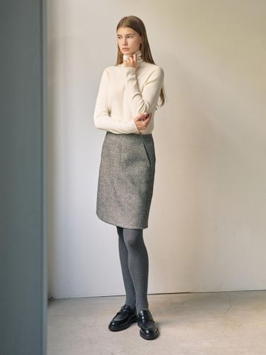 Wool herringbone H skirt IPAP0SK601 - THE IZZAT - Modalova