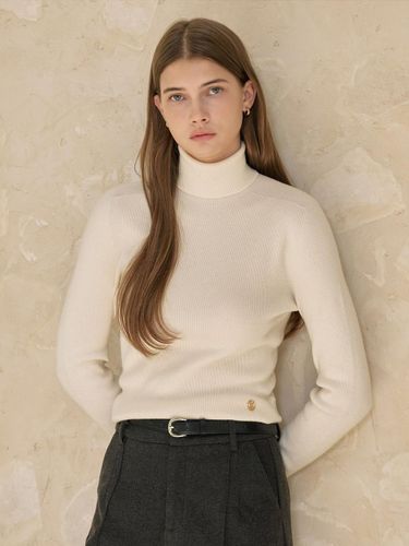 Wool hallmark turtleneck pullover knit IPAP1PO551 - THE IZZAT - Modalova