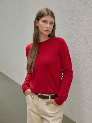 Wool hole segment round neck pullover knitwear IPA - THE IZZAT - Modalova