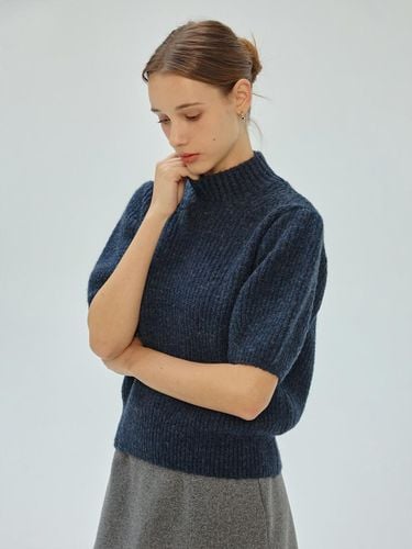 Wool half-neck cropped pullover knitwear IPBP1PO04 - THE IZZAT - Modalova