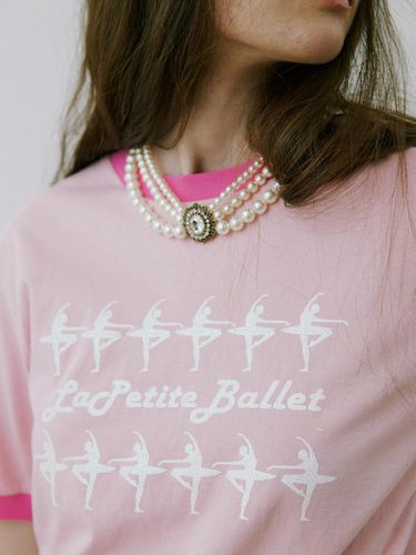 Ballet Glitter T shirt_Candy Pink - PoshyFreckles - Modalova