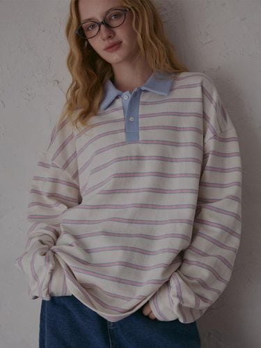 Stripe fleece collar shirt - ODER - Modalova