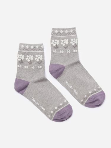 Flower Motif Socks_T248MSC233W - Thursday Island - Modalova