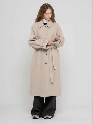 WOOL 100 LONG BALMACAN COAT - MORELIKEIT - Modalova