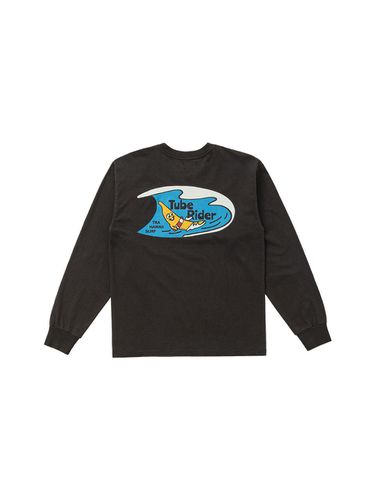 BANANA TUBE RIDER LOGO LS TEE (WARM SLATE) - BIGWAVE COLLECTIVE - Modalova