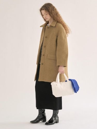 Lake Alpaca Half Coat Camel - MOMET - Modalova