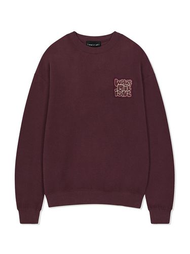 Typo wappen napping sweatshirt purple - Wacky Willy - Modalova