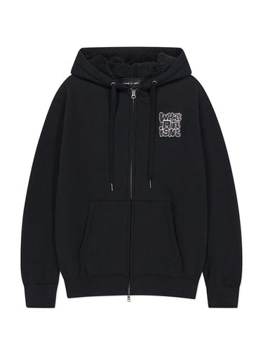 Typo wappen fleece hooded zip-up black - Wacky Willy - Modalova