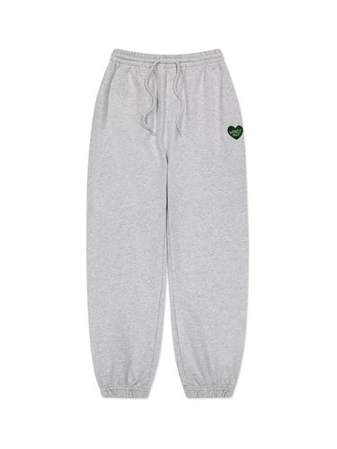 Heart Wappen Jogger Pants Light Gray - Wacky Willy - Modalova