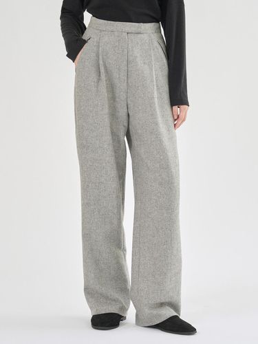 Denver one-tuck wool pants gray - MOMET - Modalova