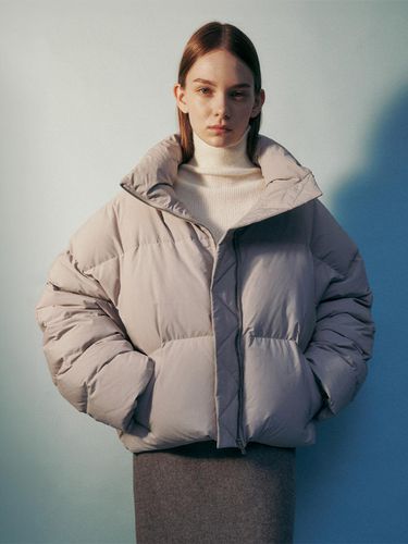 HOODED DOWN PUFFER GRAY - RE RHEE - Modalova