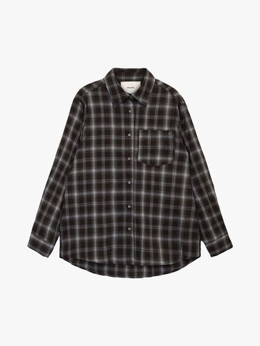 COMFORT CHECK SHIRT_BROWN - healiote - Modalova