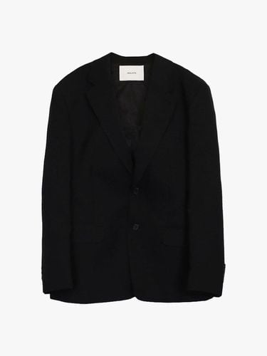 NOTCHED COLLAR BLAZER_BLACK - healiote - Modalova