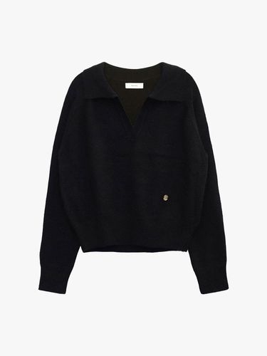 SAINT COLLAR KNIT_BLACK - healiote - Modalova