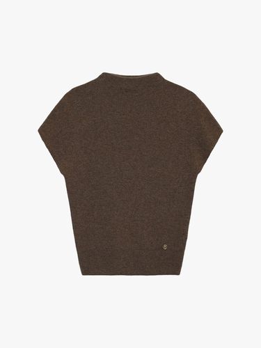 CASHMERE HALF TURTLENECK KNIT_BROWN - healiote - Modalova