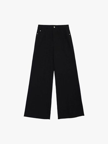 ESSENTIAL WIDE DENIM PANTS_BLACK - healiote - Modalova