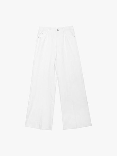 ESSENTIAL WIDE DENIM PANTS_WHITE - healiote - Modalova