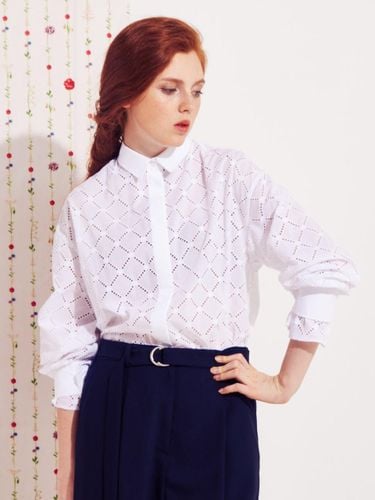 EYELET SHIRT (WHITE) - THE AUTHOR: - Modalova