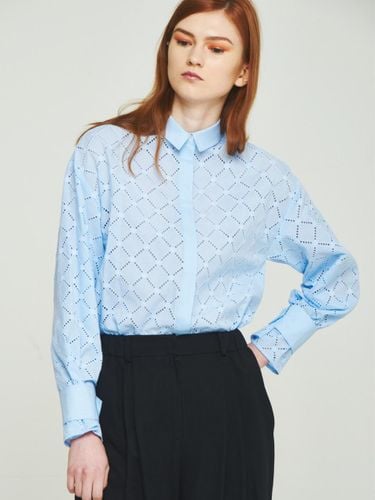 EYELET SHIRT (BLUE) - THE AUTHOR: - Modalova