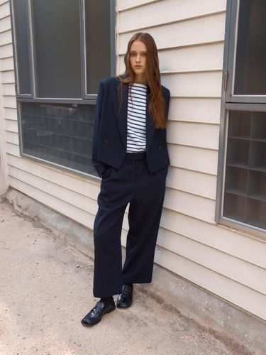 RTRC two tuck wool pants dark navy - KILHOUETTE - Modalova