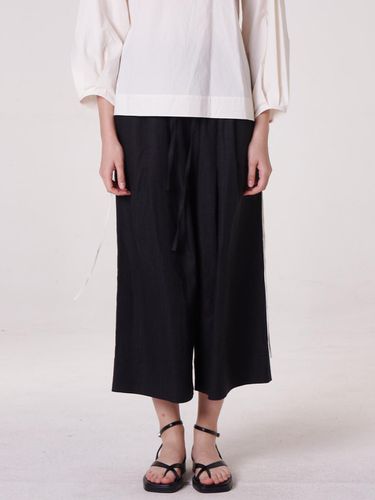 Linen wide pants - black - THE AUTHOR: - Modalova