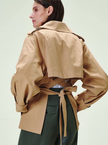 Back Open Trench Coat (Beige) - THE AUTHOR: - Modalova