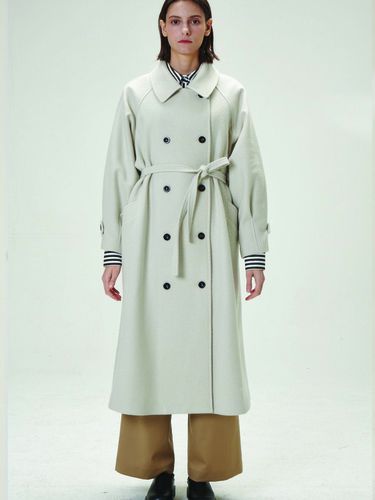 Flare Long Coat - beige - THE AUTHOR: - Modalova