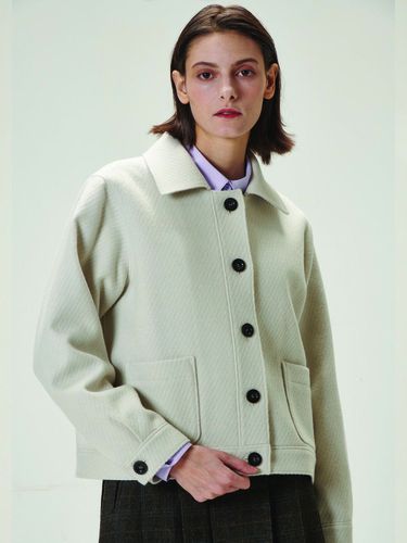 Short jumper coat-beige - THE AUTHOR: - Modalova