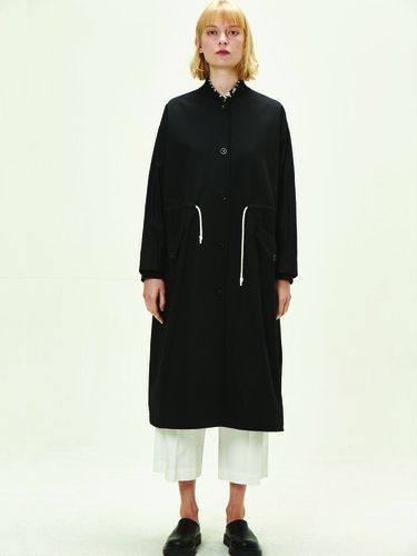 Sporty long coat (black) - THE AUTHOR: - Modalova