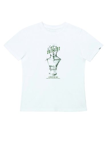 Venus plaster statue logo women's T-shirt_white - ULKIN - Modalova