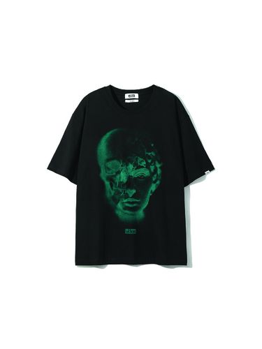 Runway] David Skull Graphic T-Shirt_Dark Green - ULKIN - Modalova