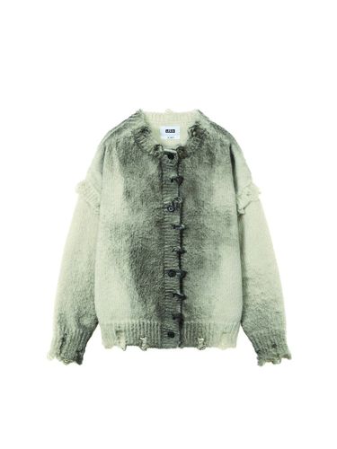 Runway] Spray Oversized Fit Cardigan_Gray - ULKIN - Modalova