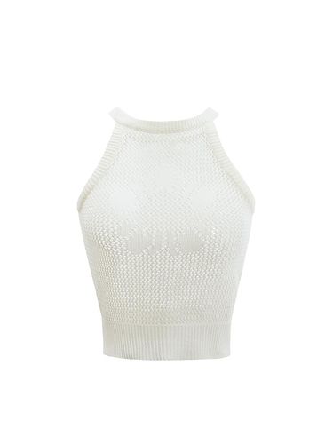 Runway] Infinite Crochet Knitwear Halter Sleevele - ULKIN - Modalova