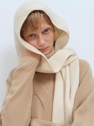 TFW CASHMERE HOODIE MUFFLER_3COLORS - MOHAN - Modalova