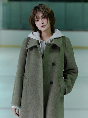 It Misha Semi Double McCoat ITOCWHC710 (3COLOR) - itMICHAA - Modalova