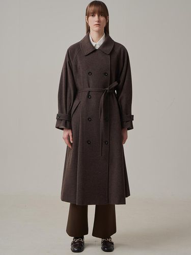 FW oversize flare long coat_brown - THE AUTHOR: - Modalova