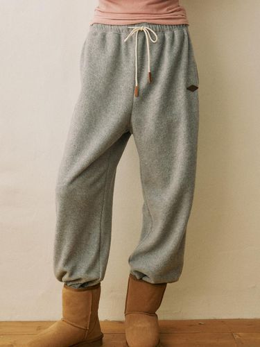 Logo Fleece Sweatpants - Grey - ourhope - Modalova