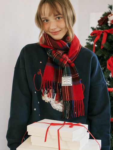 Gift wrapping] Hope Check Wool Muffler. - 4color - ourhope - Modalova